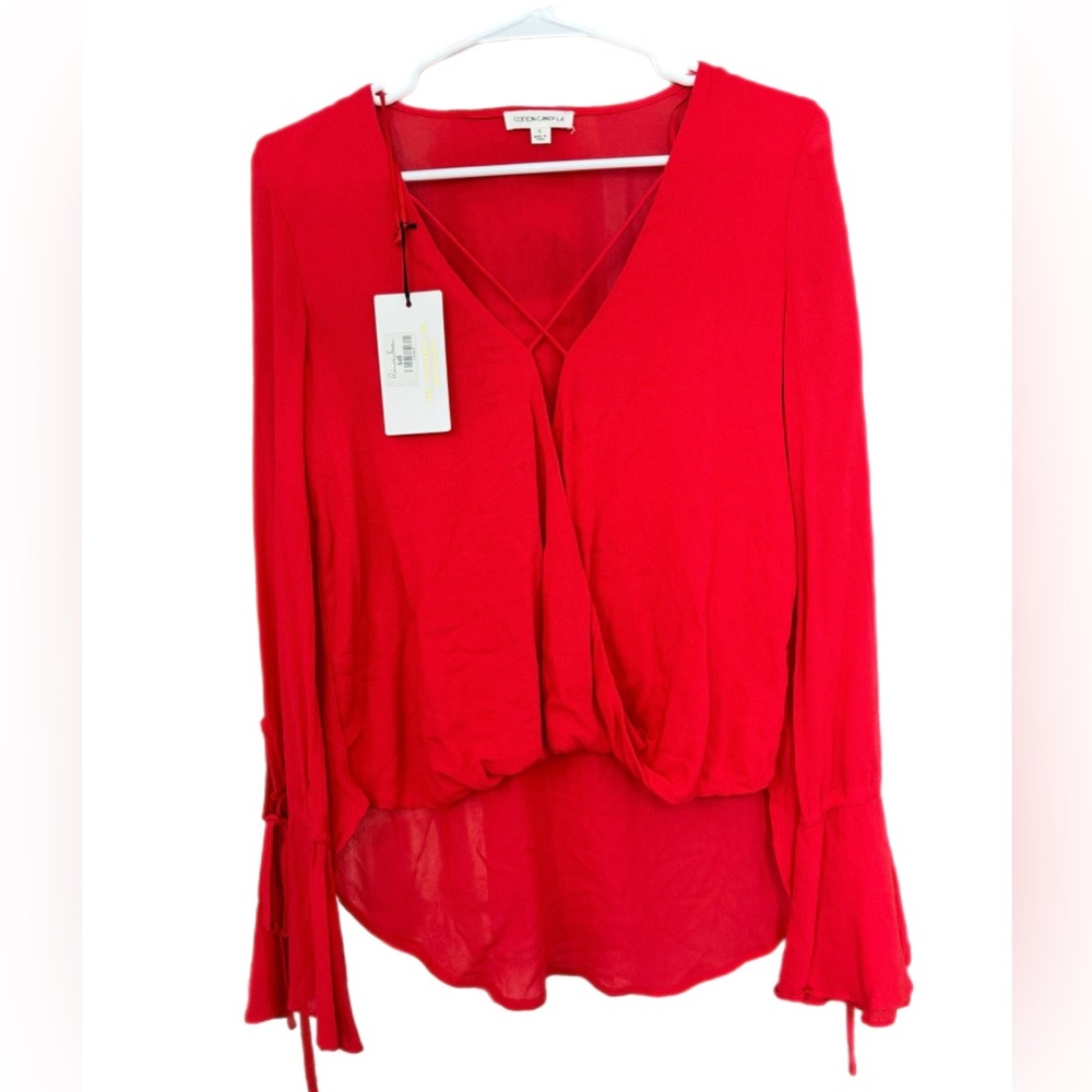 Cotton candy LA RunWay Seven Red top